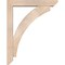 Ekena Millwork Thorton Slat Smooth Bracket w/ Offset Brace, Douglas Fir, 5 1/2"W x 30"D x 38"H BKT0604X30X38THR06SDF - alternate 2